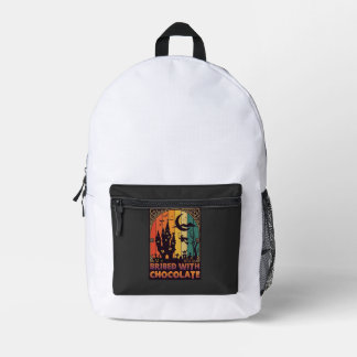 Halloween This Witch Can Be Bribed Chocolate Haunt Printed Backpack