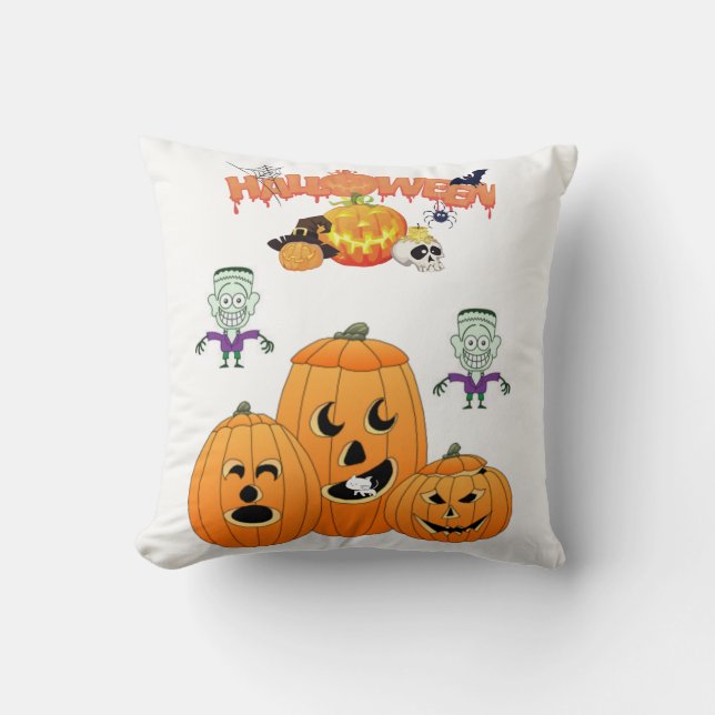 Halloween Throw Pillow (Front)