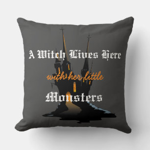 Halloween throw pillow