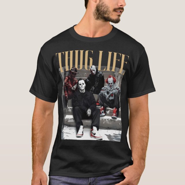 Halloween Thug Life T-Shirt (Front)