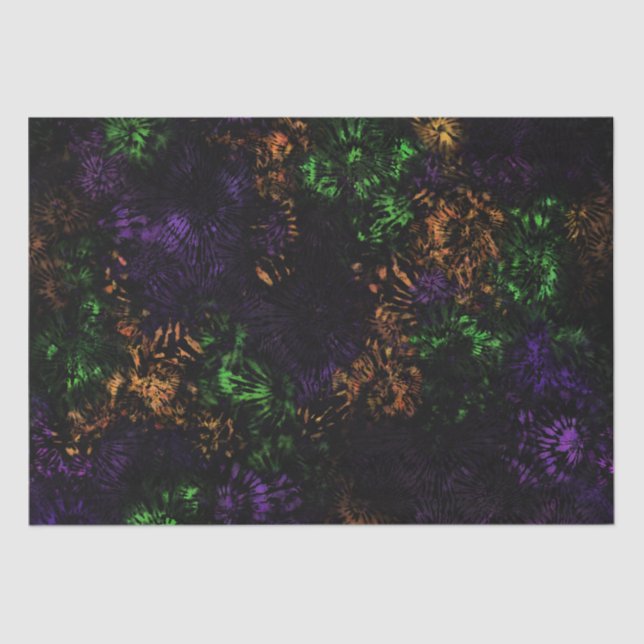 Halloween Tie Dye Pattern Tissue Paper (Front)