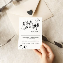 Halloween Til Death Do Us RSVP Wedding