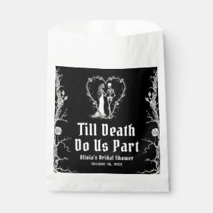 Halloween Till Death Do Us Part Bridal Shower Favour Bags