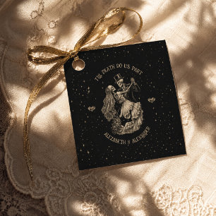 Halloween Till Death Do Us Part Gothic Black Favour Tags