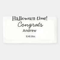 Halloween time congrats add name date year graduat