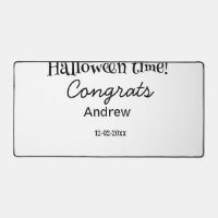 Halloween time congrats add name date year graduat