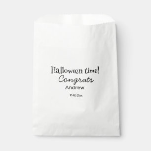 Halloween time congrats add name date year graduat favour bags