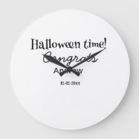 Halloween time congrats add name date year graduat