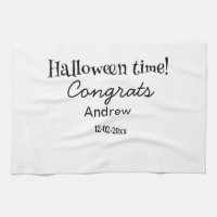 Halloween time congrats add name date year graduat