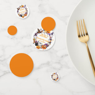 Halloween Tiny Feet, Spooky Sweet Baby Shower Confetti