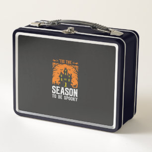 Halloween Tis The Season To Be Spooky Design_1 Metal Lunch Box
