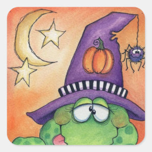 Halloween Toad Square Sticker