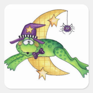 Halloween Toad Square Sticker