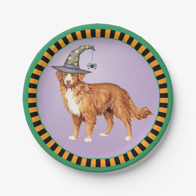 Halloween Toller Paper Plate (Front)