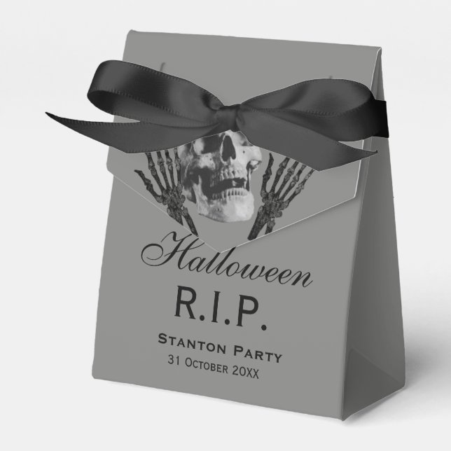 Halloween Tombstone Favour Box (Front Side)