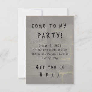 Halloween Tonic CHANGE COLOR - Invitations / RSVP