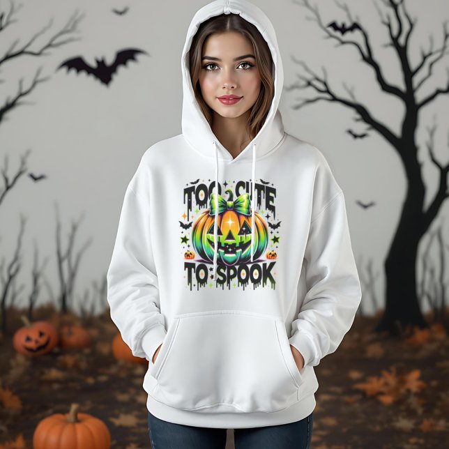 Halloween Too Cute To Spook Coquette Pumpkin Hoodie (Creator Uploaded)