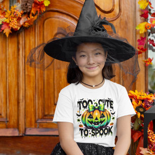 Halloween Too Cute To Spook Coquette Pumpkin T-Shirt