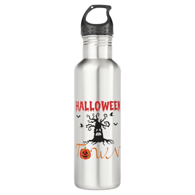 Halloween Town 710 Ml Water Bottle (Front)