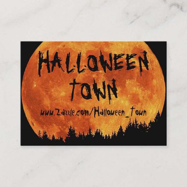 HALLOWEEN_TOWN BUSINESS CARD (Front)