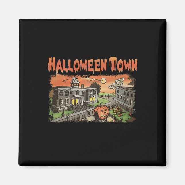 Halloween Town EST 1998 Halloween Party Cute Hallo Magnet (Front)