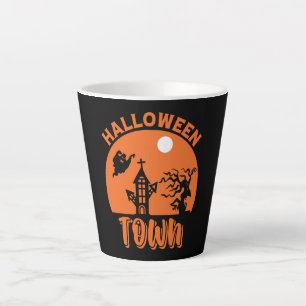 Halloween Town Latte Mug
