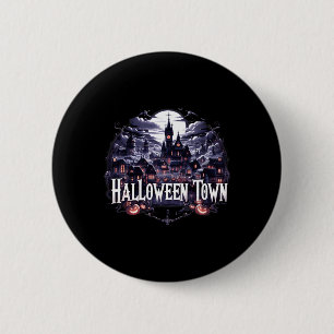 Halloween Town Skeleton Ghost Pumpkin Halloween To 6 Cm Round Badge