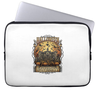 Halloween Town University Haunted Mansion Spooky C Laptop Sleeve