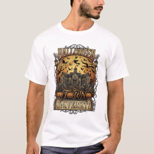 Halloween Town University Haunted Mansion Spooky C T-Shirt