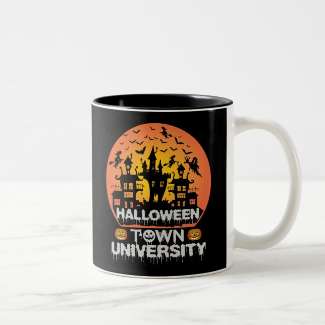Halloween Town University Two-Tone Coffee Mug (Right)