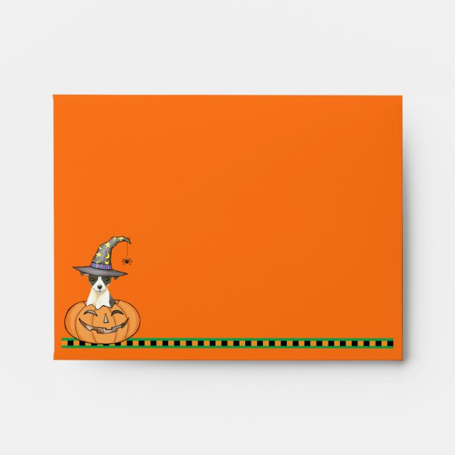 Halloween Toy Fox Terrier Envelope (Front)