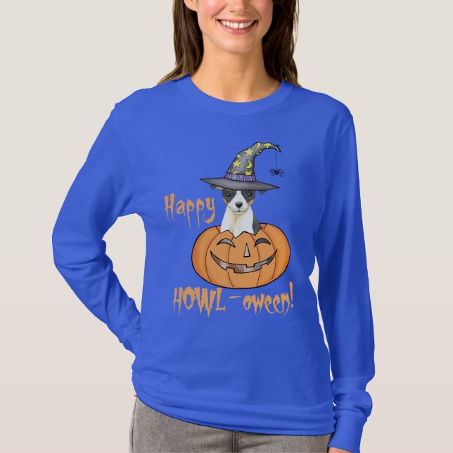 Halloween Toy Fox Terrier T-Shirt (Front)