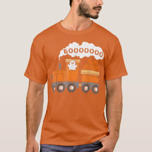 Halloween Train Boo Funny Ghost Pumpkin ToddlerBoy T-Shirt