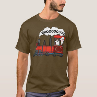 Halloween Train Boo Funny Ghost Toddler Kid Boys 1 T-Shirt