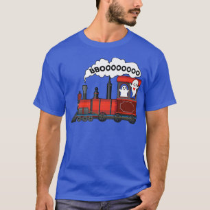 Halloween Train Boo Funny Ghost Toddler Kids Boys T-Shirt