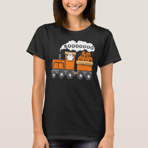 Halloween Train Boo Ghost Pumpkin Toddler Kids Bo T-Shirt
