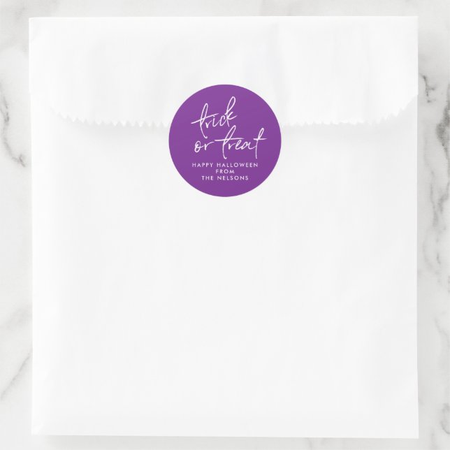 Halloween treat bag sticker (Bag)