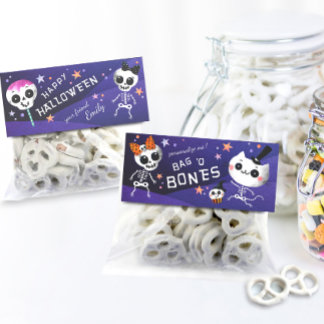 Halloween Treat Bag Topper, DIY Goodie Bag Tag