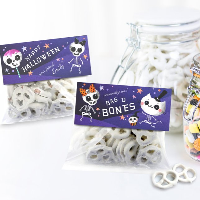 Halloween Treat Bag Topper, DIY Goodie Bag Tag (Creator Uploaded)