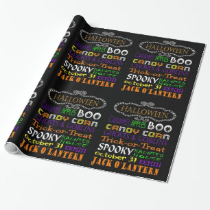 Halloween Treats And Frights Wrapping Paper