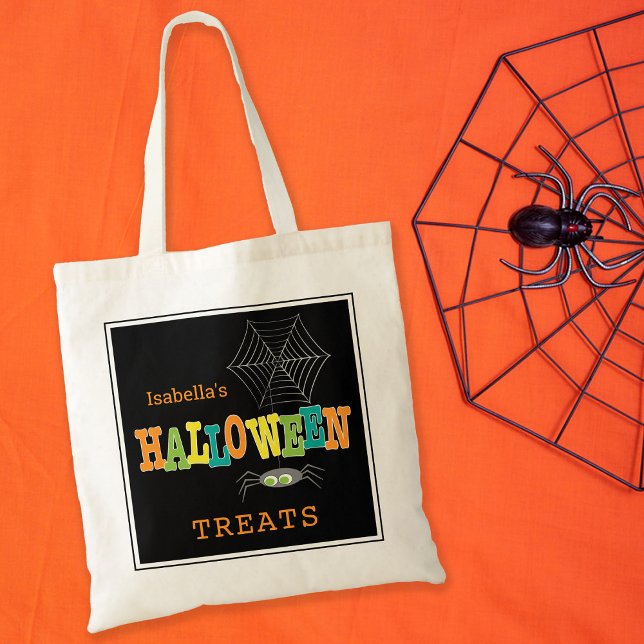Halloween Treats Bright Colours Tote Bag (Creator Uploaded)