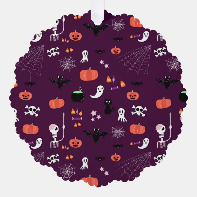 Halloween Tree Decoration Card (Front)