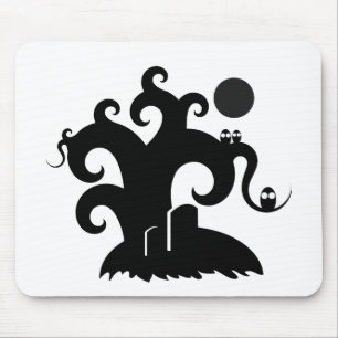 Halloween Tree Mouse Pad
