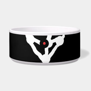 Halloween trick design black white with letters