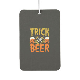 Halloween Trick or Beer Skeleton Hands Car Air Freshener