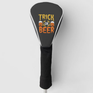 Halloween Trick or Beer Skeleton Hands Golf Head Cover