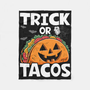 Halloween Trick Or Tacos Mexican Food Costume Men Fleece Blanket