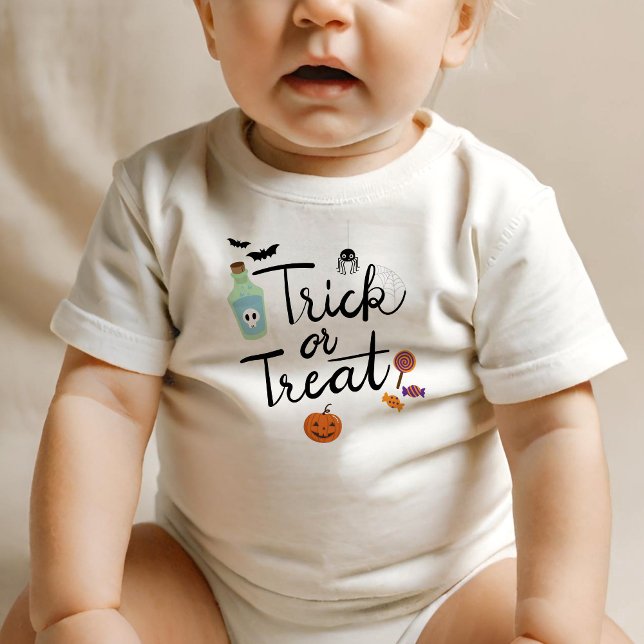 Halloween Trick or Treat  Baby T-Shirt (Creator Uploaded)