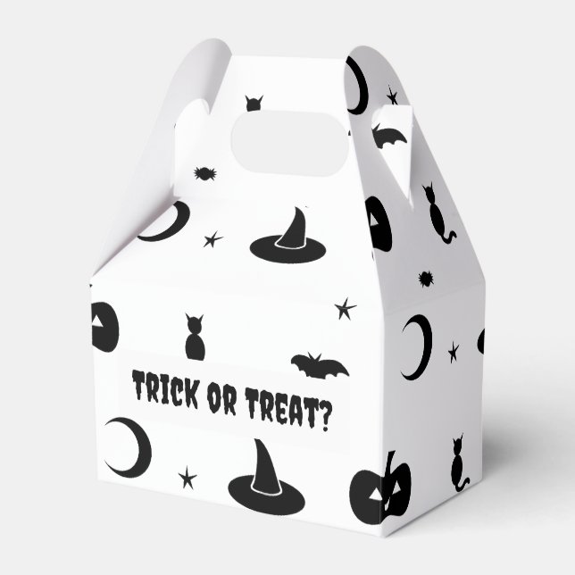 Halloween Trick or Treat Bag Favour Box (Front Side)