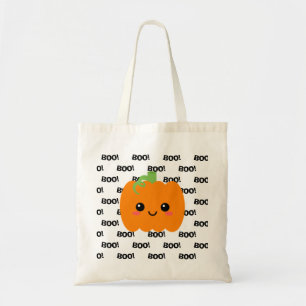 Halloween Trick or Treat Bag, Pumpkin Tote Bag